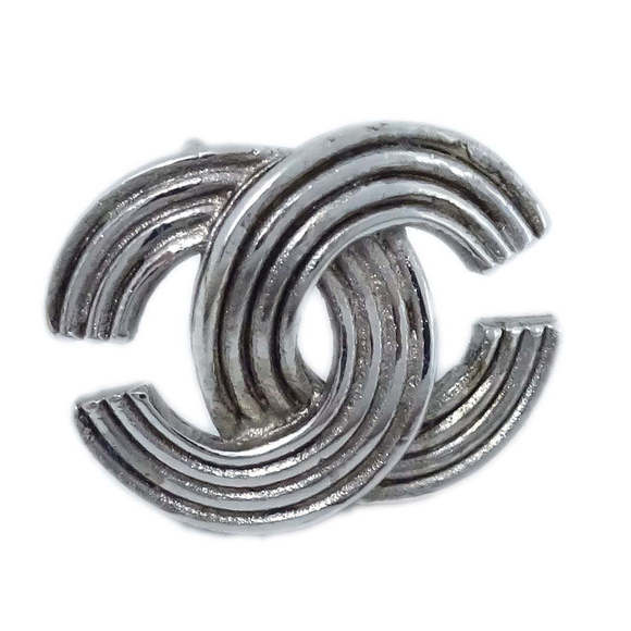 CHANEL CC Piercing Earrings Silver 00A 130806 - Picture 3 of 4